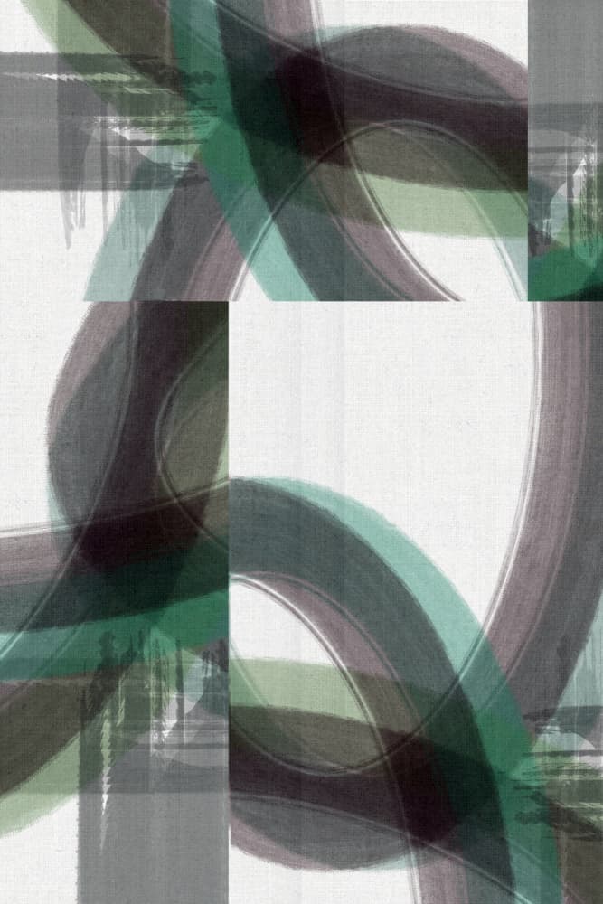 Modern Painterly Curves by cartissi — canvas wall art
