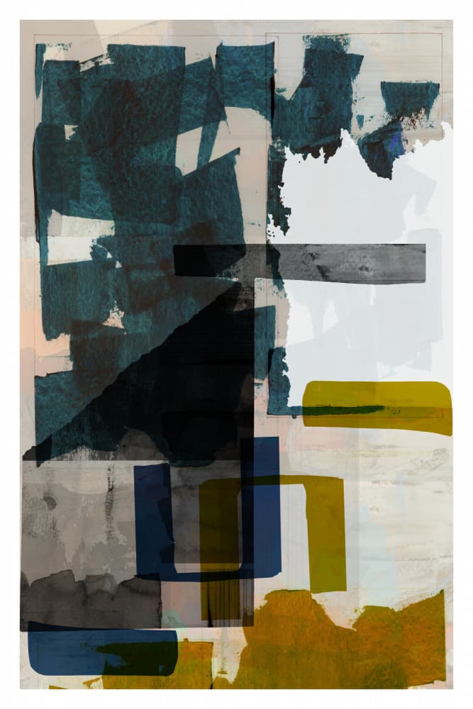 Abstract Color Blocks by cartissi — canvas wall art