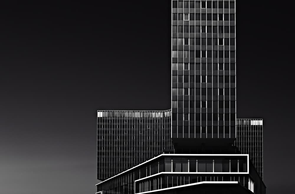 Modern City Skyscraper by Roland Weber — canvas wall art