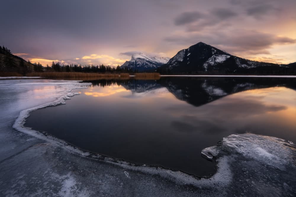 Icy Mountain Dawn by Yongnan Li (李永男) — canvas wall art