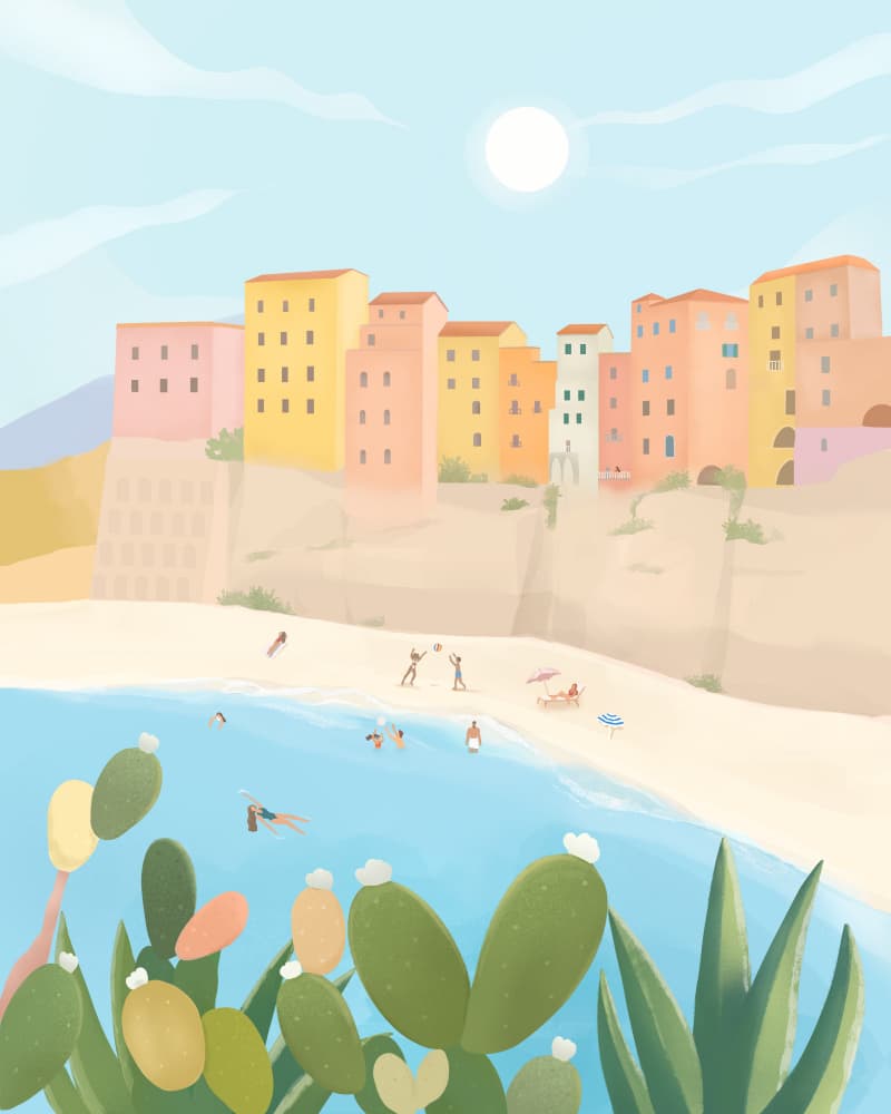 Calabria, Italy by Petra Lizde — canvas wall art