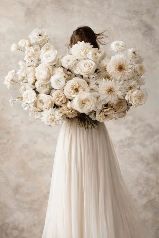Overgrown Floral Bouquet by Annika Persson — canvas wall art