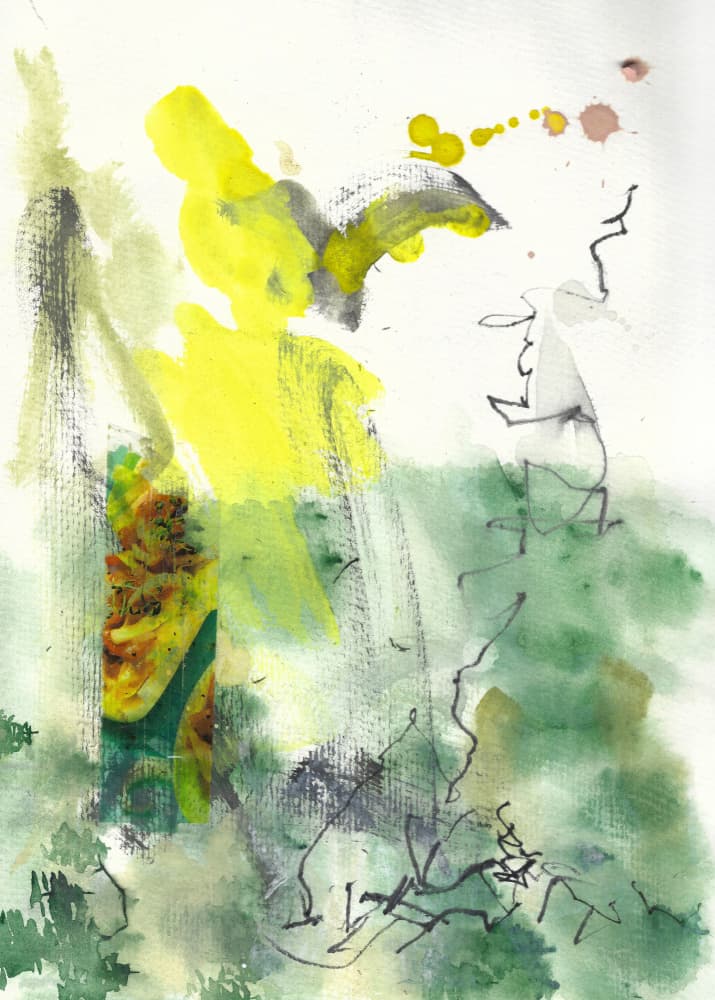Serene Abstract Garden by Annick — canvas wall art