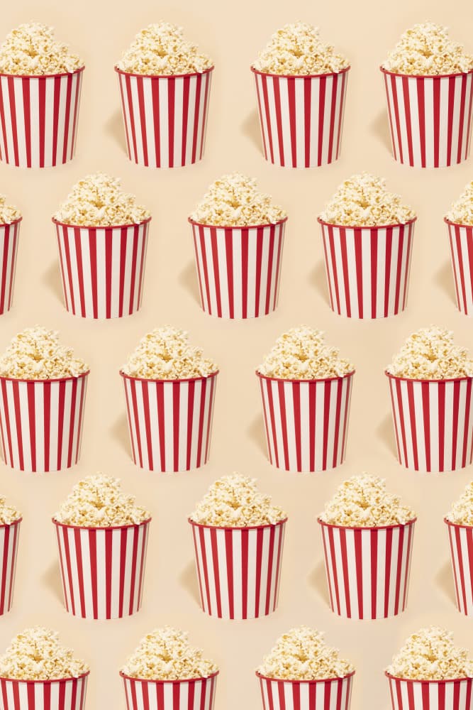 Popcorn Pattern by Julia Ramiro — canvas wall art