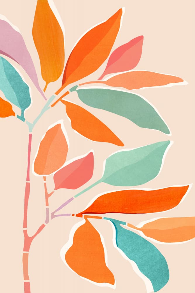 Lucky Rainbow Tree Sm.png by Kristian Gallagher — canvas wall art