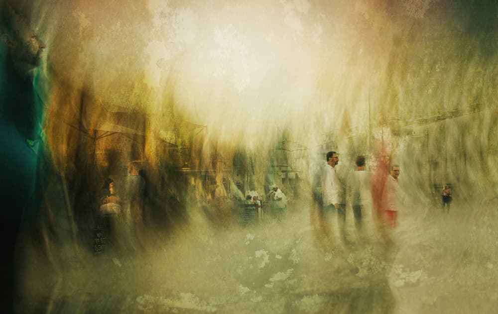 Ethereal City Walk by Jan van der Linden — canvas wall art