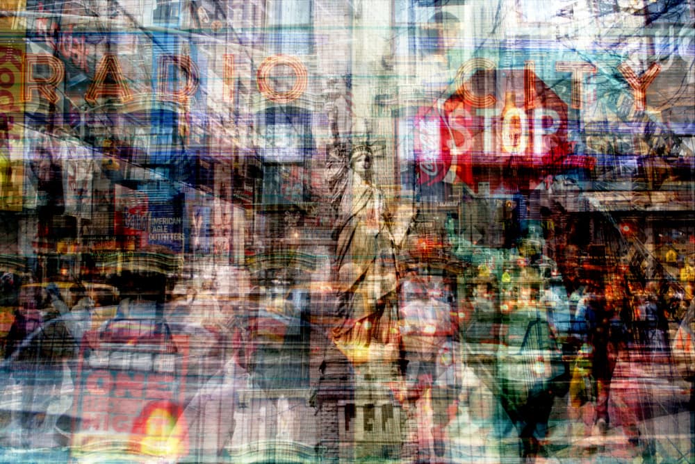 Abstract New York City by Alessio Trerotoli — canvas wall art