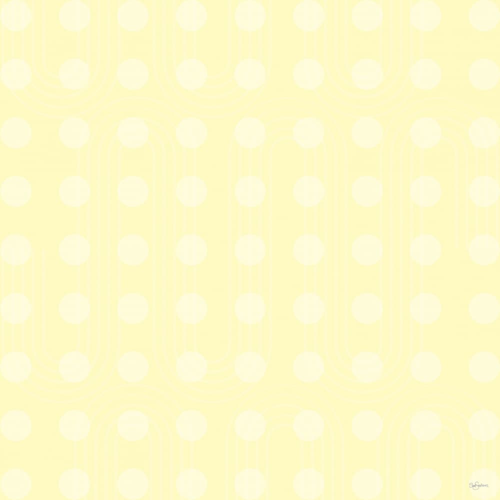 Soft Yellow Circle Pattern by Sue Skellern — canvas wall art