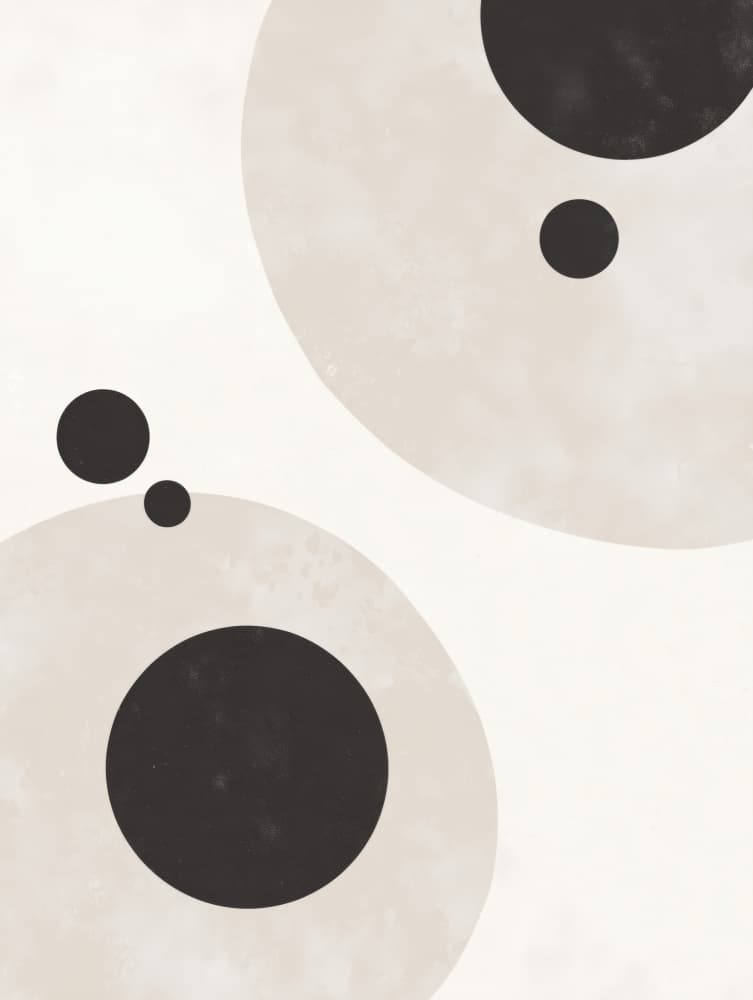 Modern Floating Circles by Imaginative — canvas wall art