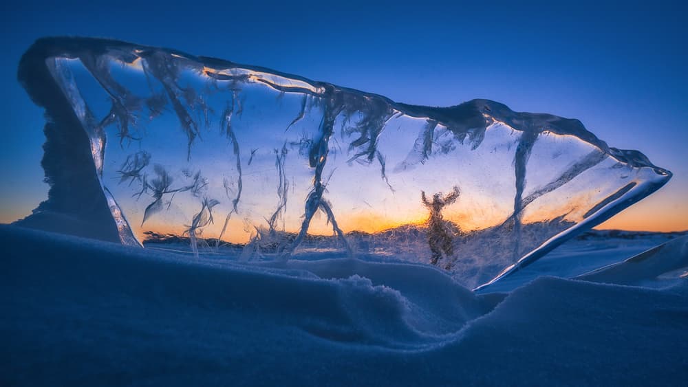 Frozen Horizon Joy by TIANQI — canvas wall art