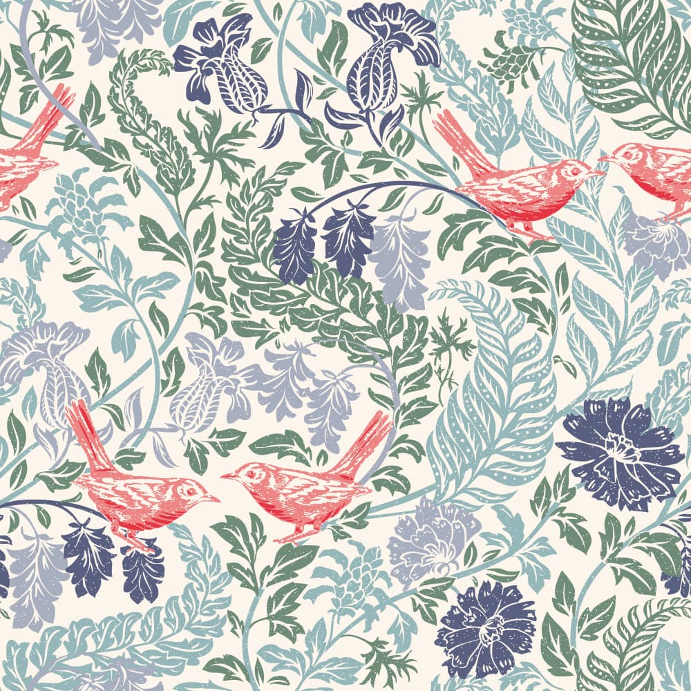 Vintage Bird Garden