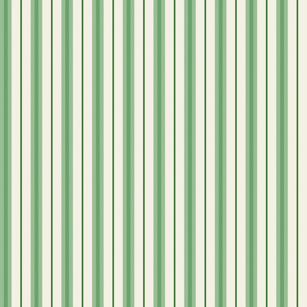 Fresh Green Stripes by Annick — canvas wall art
