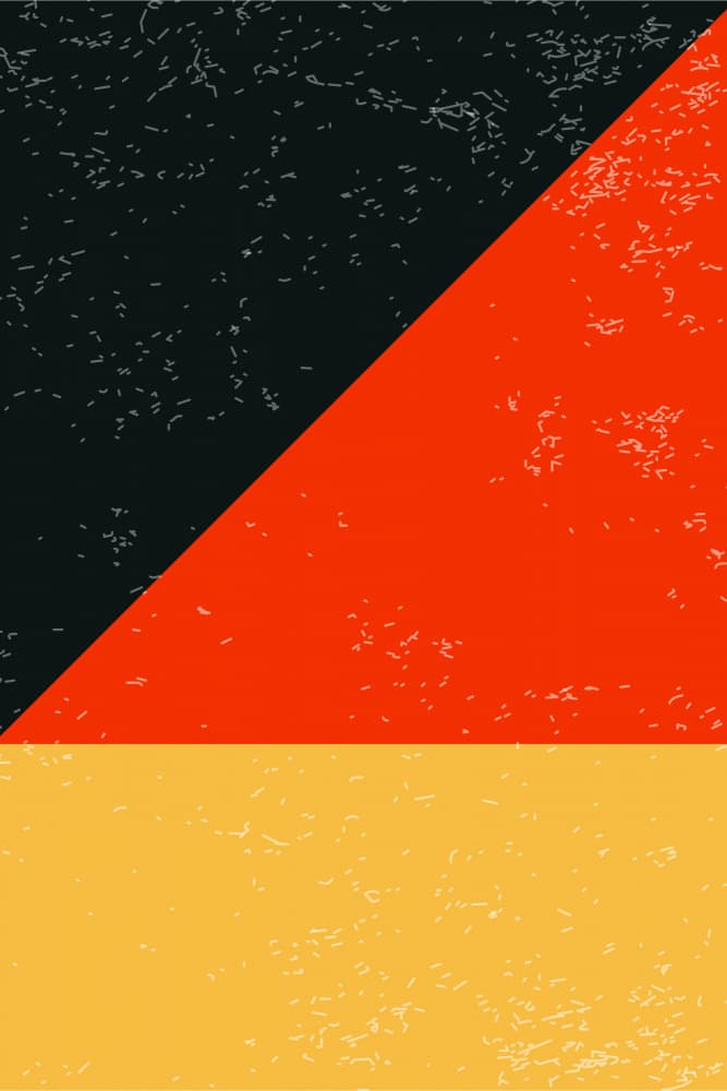 Textured German Flag by jay stanley — canvas wall art