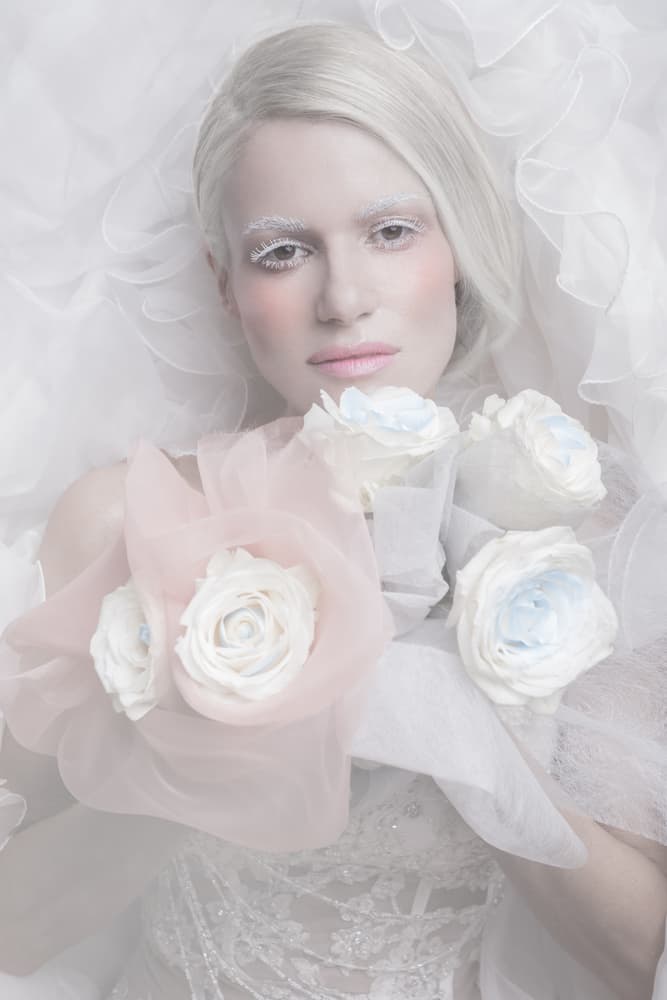 Ethereal Rose Portrait by Christophe CLOVIS — canvas wall art