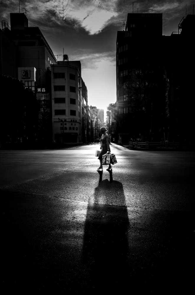 Walking into Light by Kenichiro Tsukada — canvas wall art