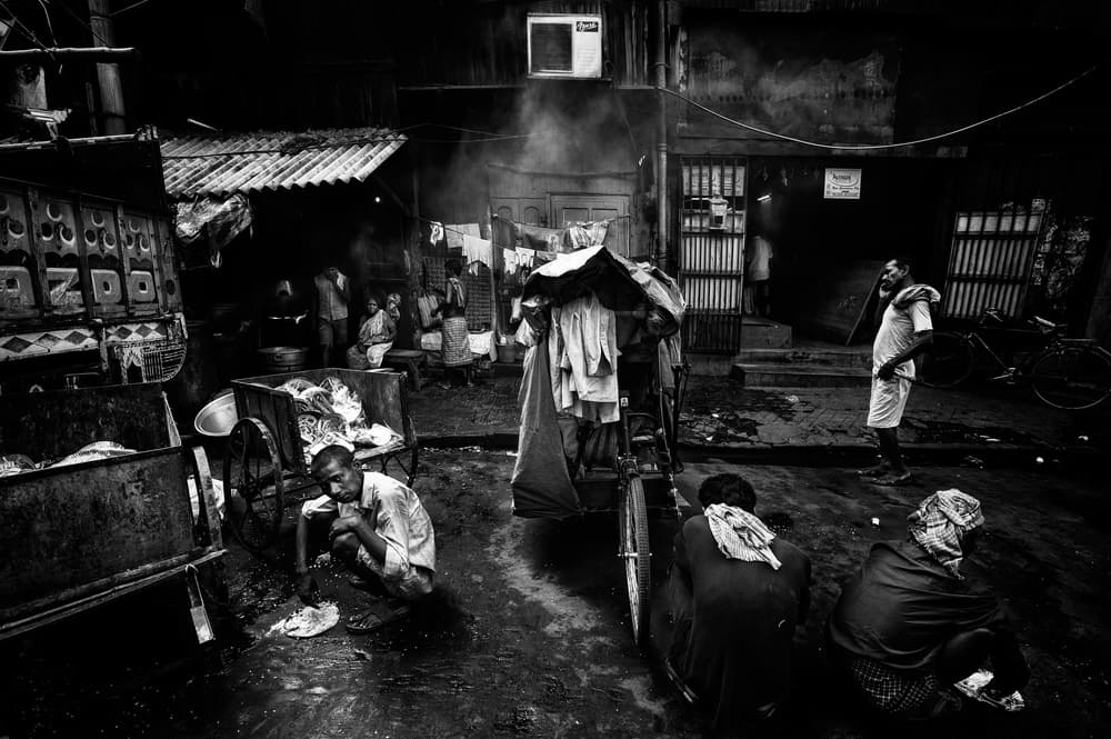 Indian Street Market by Joxe Inazio Kuesta Garmendia — canvas wall art