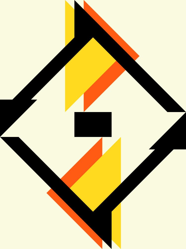 Bold Geometric Eye by Petr Strnad — canvas wall art