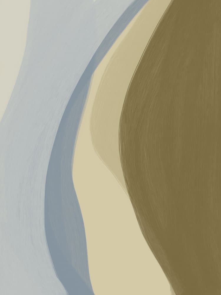 Earthy Abstract Curves by Studio Palette — canvas wall art