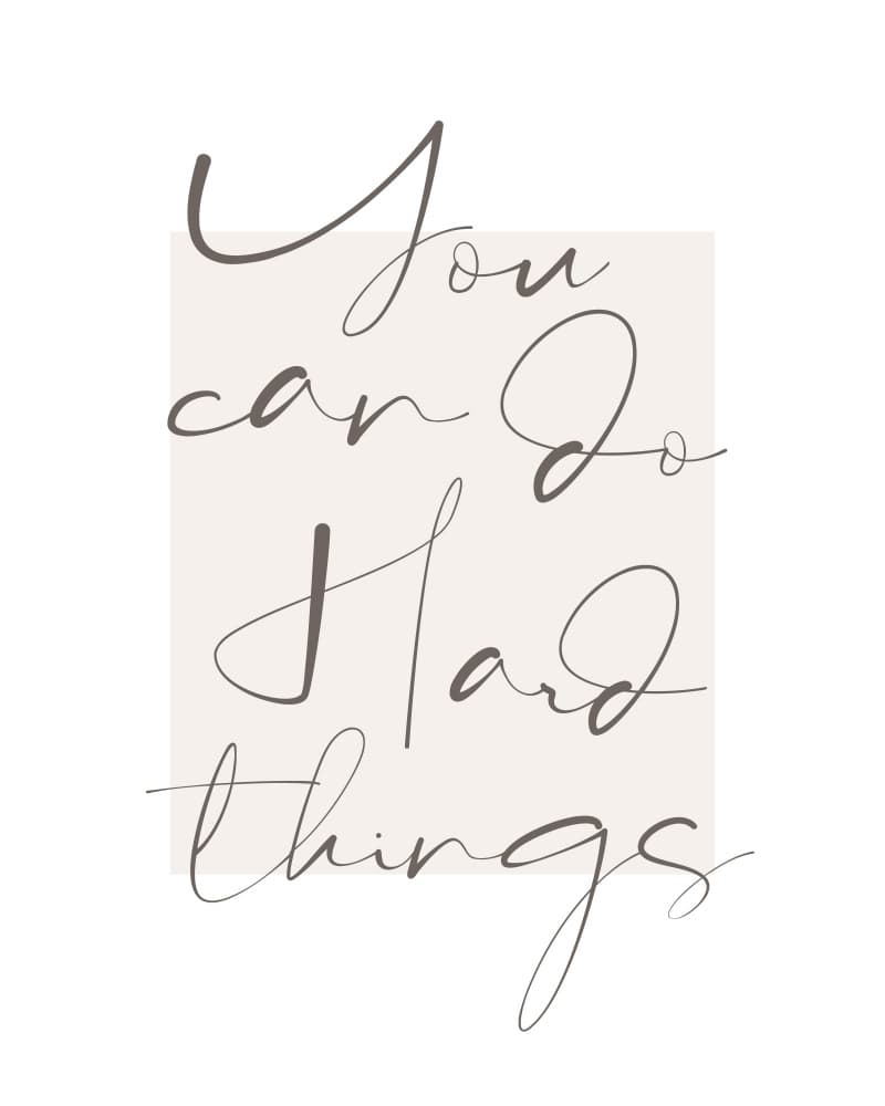 You Can Do Hard Things by KsanaKalpa — canvas wall art