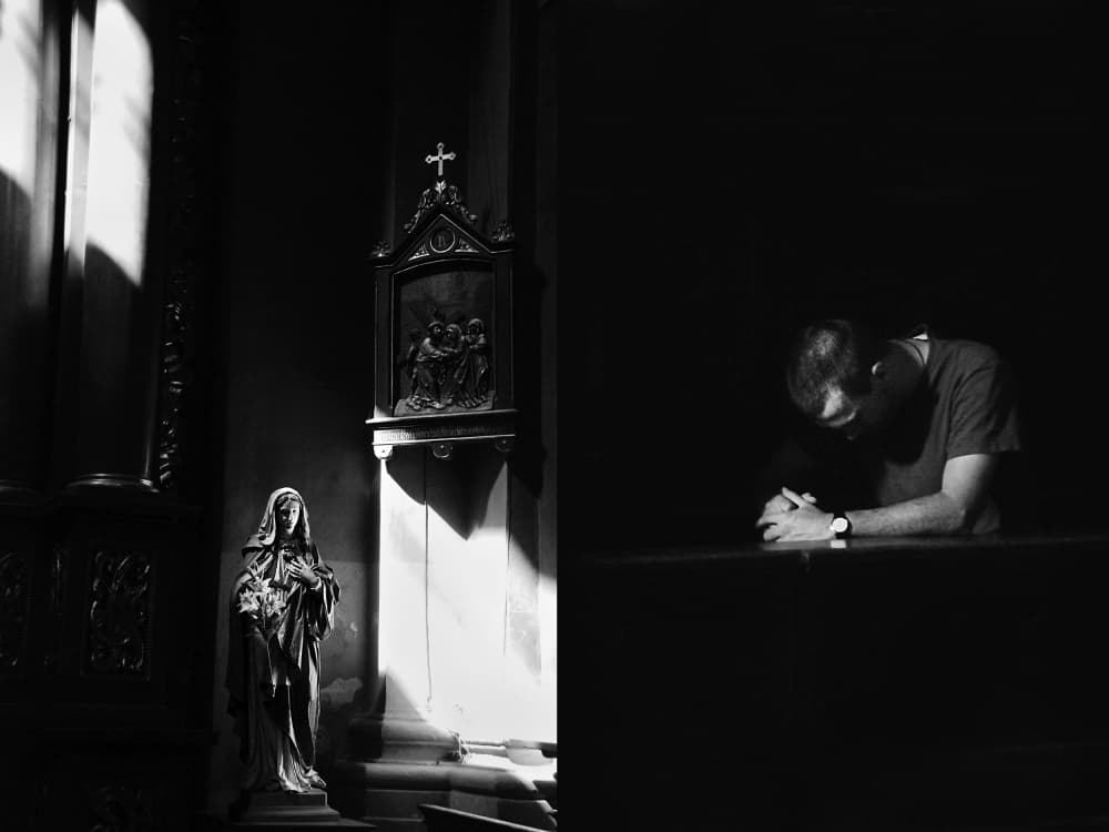 Sacred Church Prayer by Nicoleta Gabor — canvas wall art