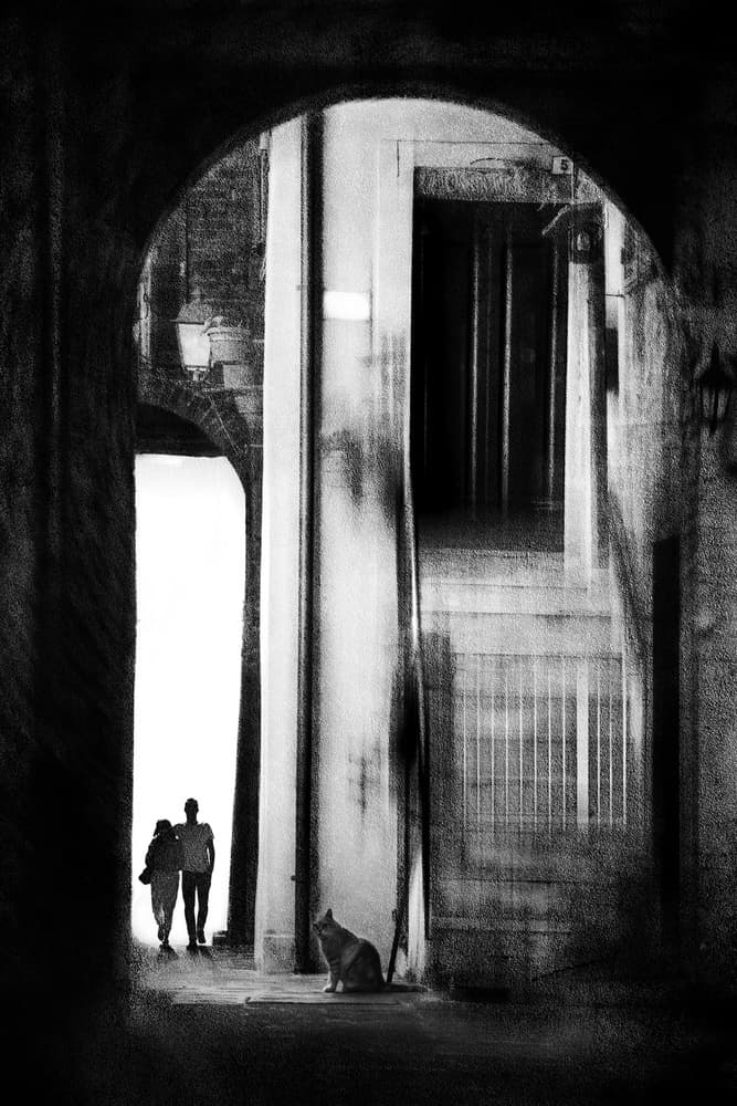 Urban Archway Companions by Nicodemo Quaglia — canvas wall art