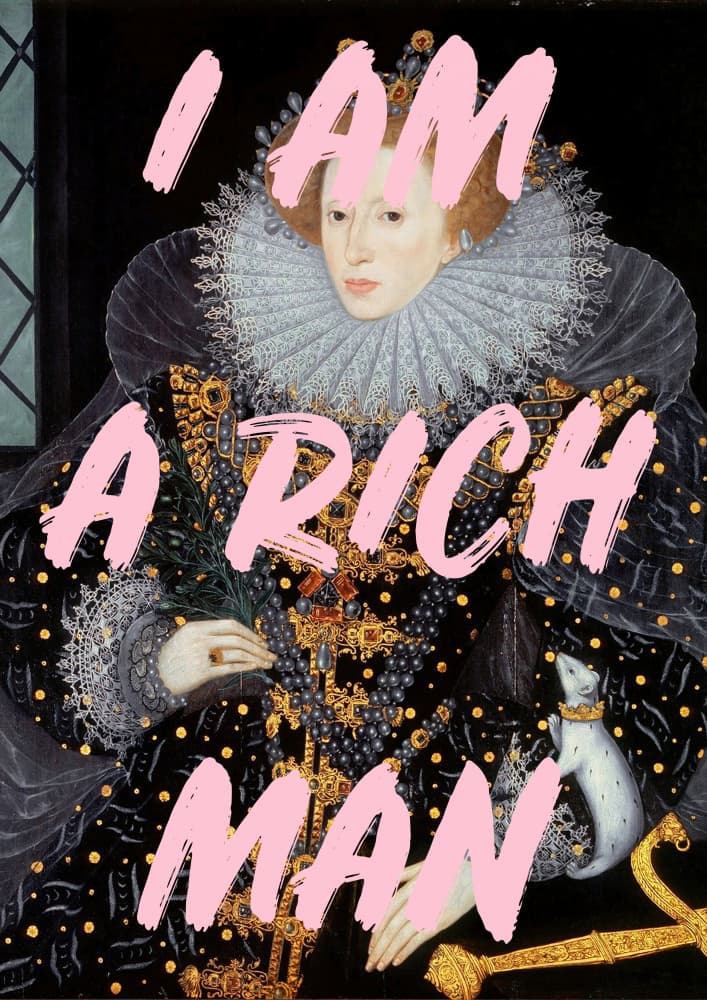 Queen Elizabeth Rich Man by Talitha McQueen — canvas wall art