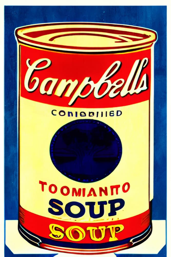 Bold Graphic Soup Can by Bo Anderson — canvas wall art