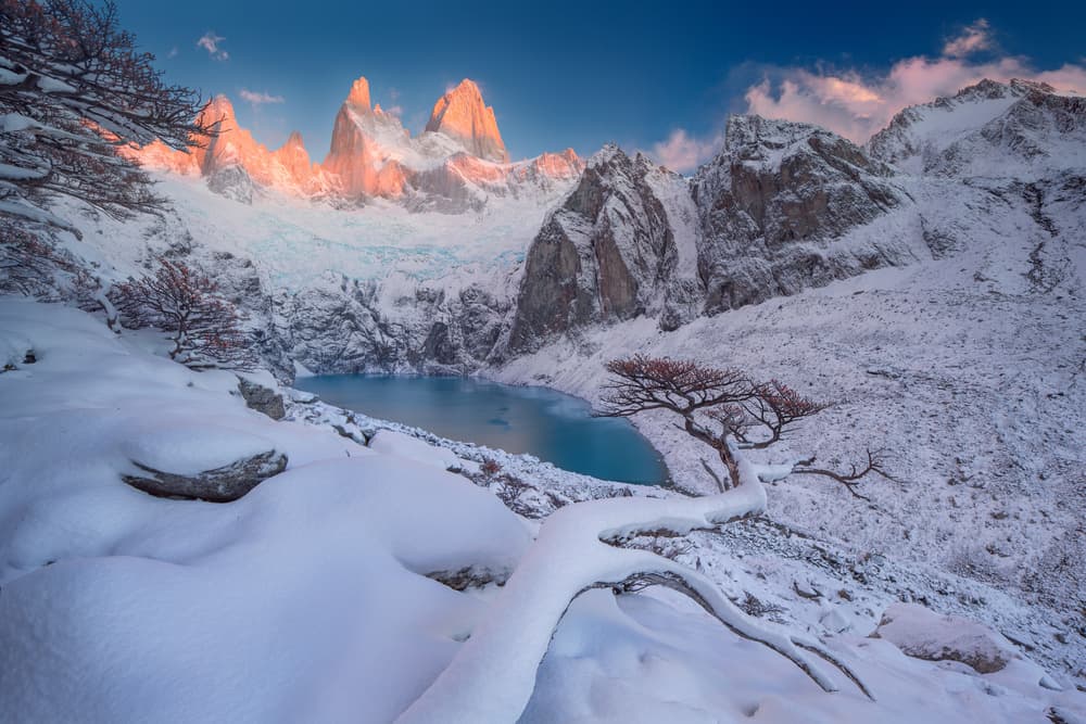 Fitz Roy Winter Sunrise by Valeriy Shcherbina — canvas wall art