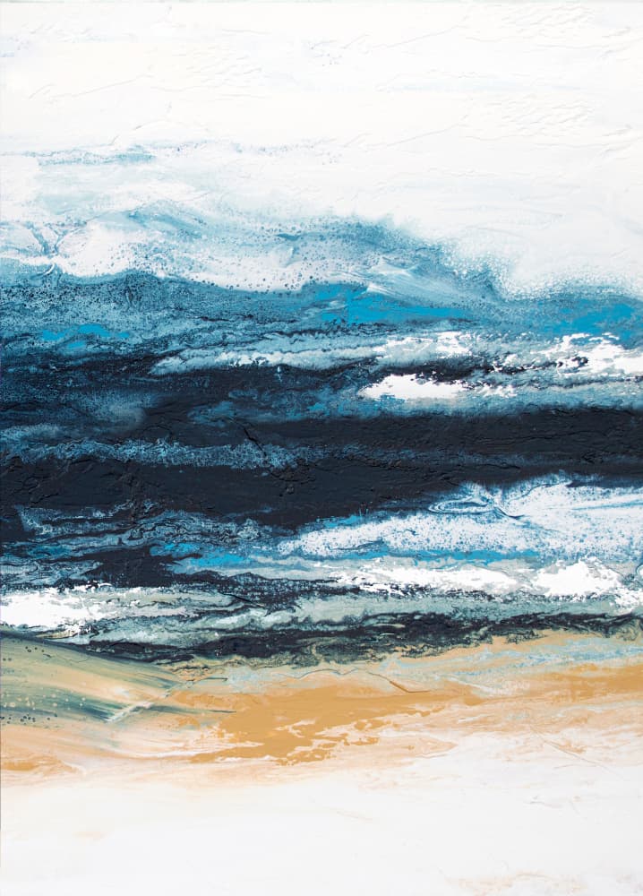 Abstract Ocean Layers by Alyson Storms — canvas wall art