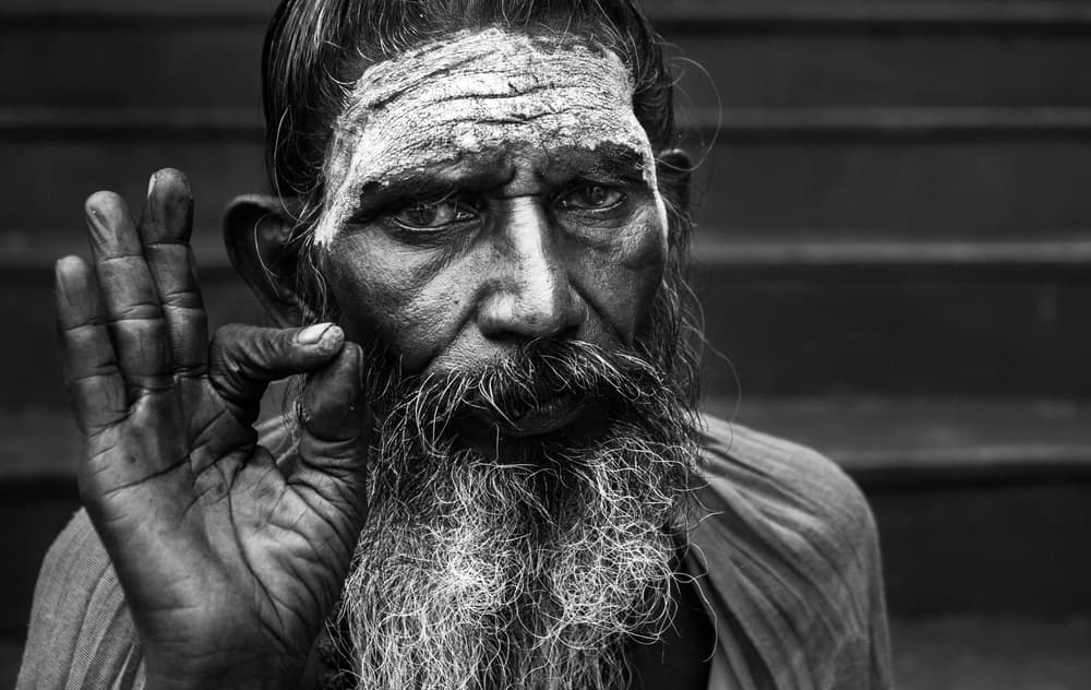 Sadhu's Spiritual Gaze by Nasser Al-Nasser — canvas wall art