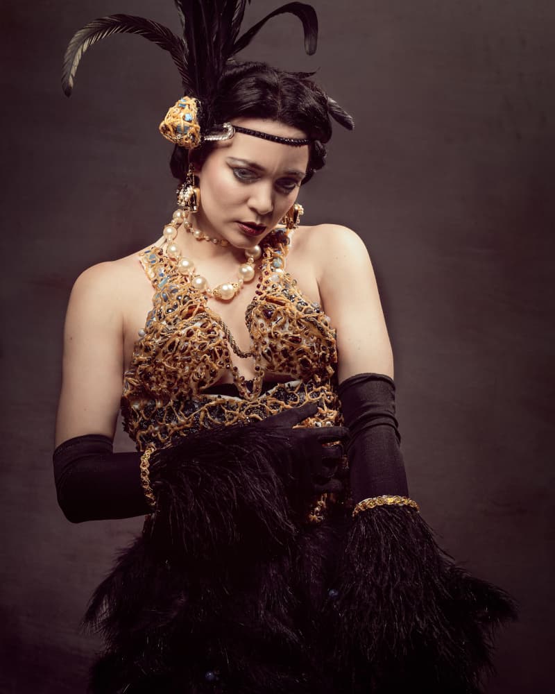 Roaring Twenties Glamour by Ineke Mighorst — canvas wall art