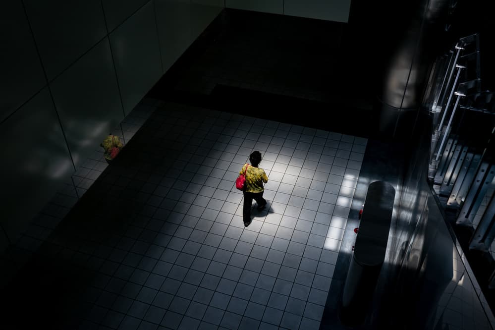Urban Shadow Walker by Fengshou . Lin 林峰守 — canvas wall art