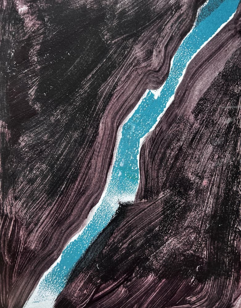 Vibrant River Canyon by Christina Misuro — canvas wall art