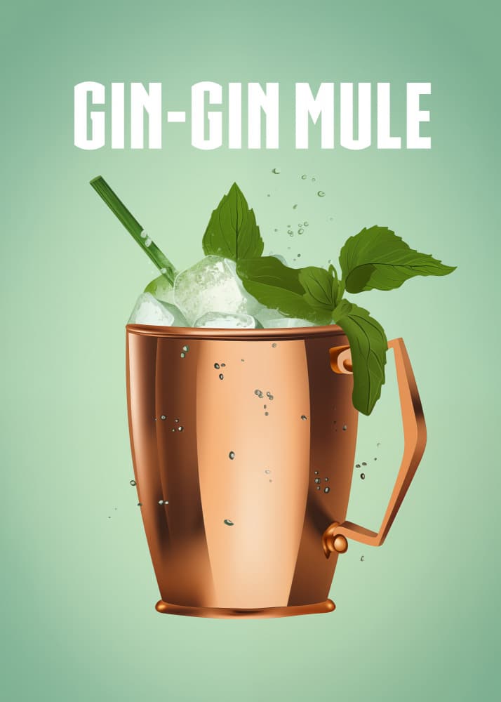 Refreshing Gin Mule by Andreas Magnusson — canvas wall art