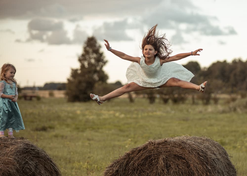 Joyful Summer Leap by Normunds Kaprano — canvas wall art