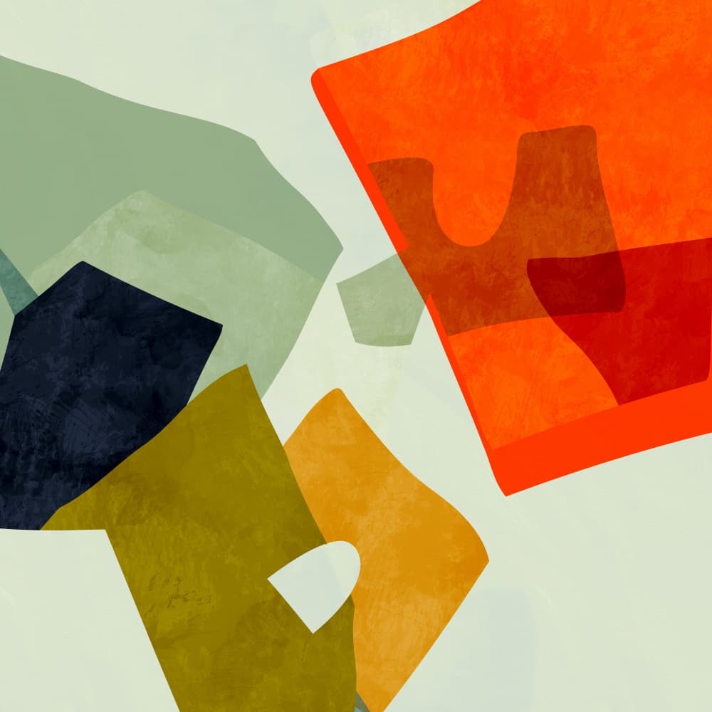 Shapes&lines6 by Ana Rut Bre — canvas wall art