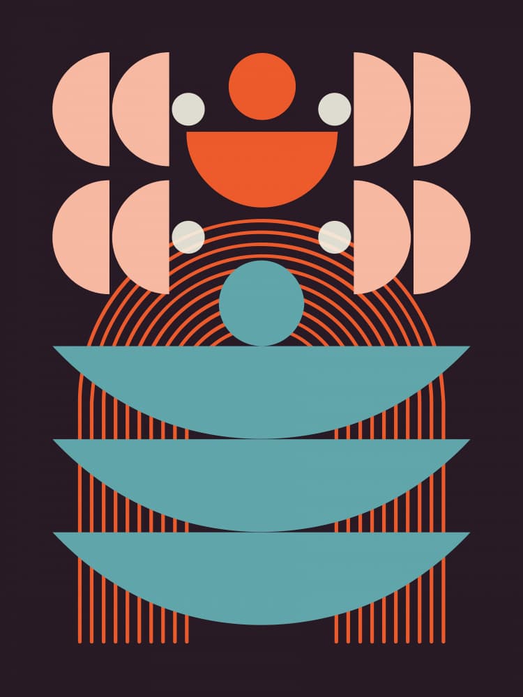 Geometric Balance by Little Dean — canvas wall art