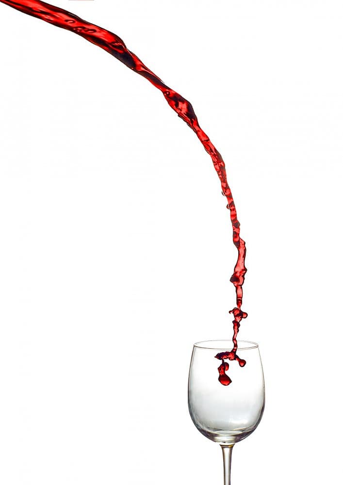 Dynamic Red Pour by Vladi Garcia — canvas wall art