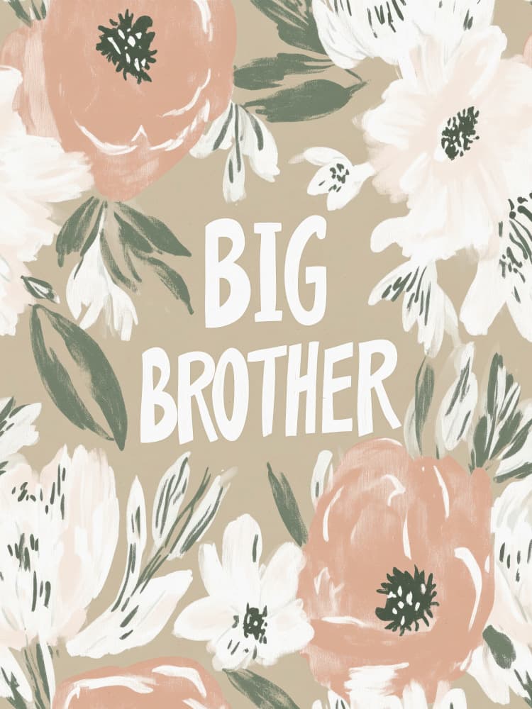 Brotherly Blooms by Treechild — canvas wall art
