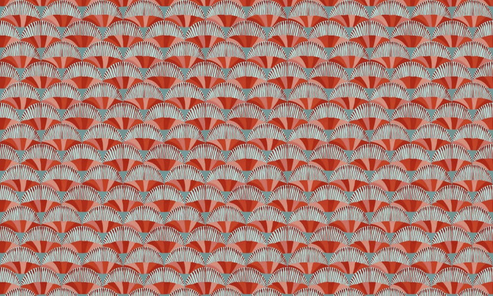 Art Deco Fan Pattern by VOLHA RAMANCHUK — canvas wall art