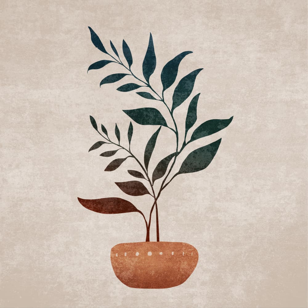 Vazodaki Ikili Dal by Emel Tunaboylu — canvas wall art