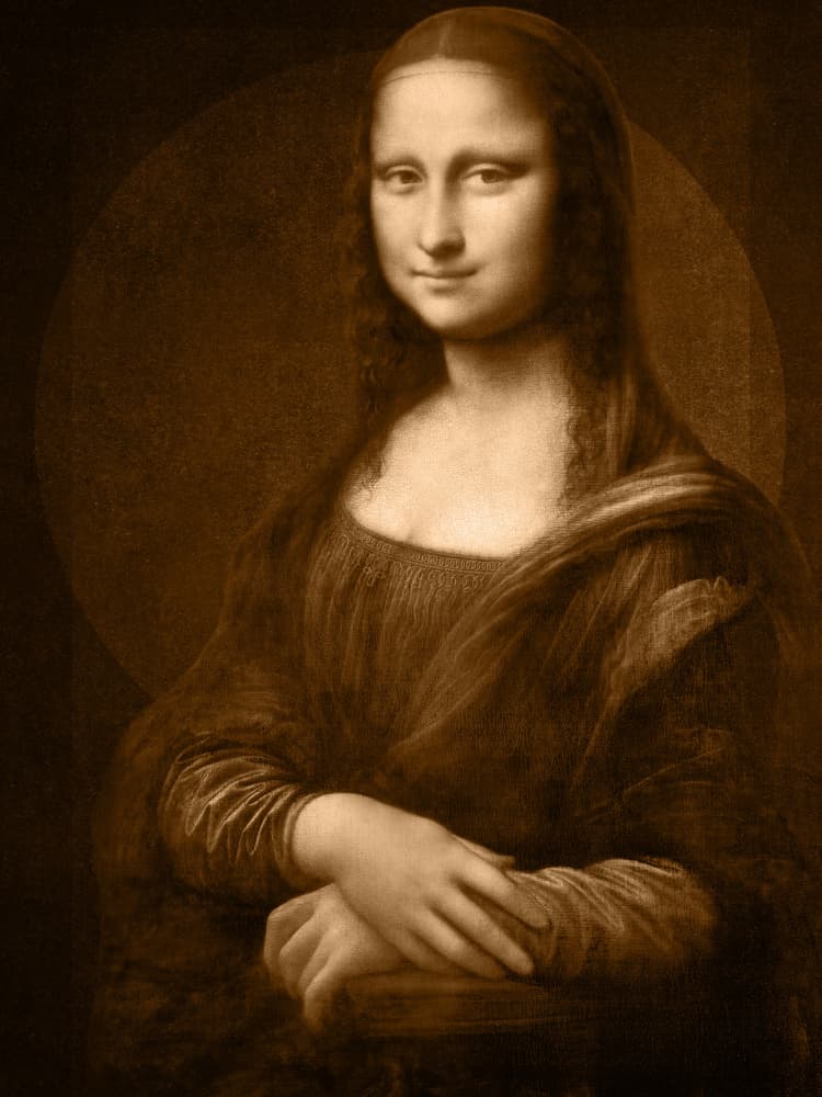 Mysterious Woman Portrait by Marja van den Hurk — canvas wall art
