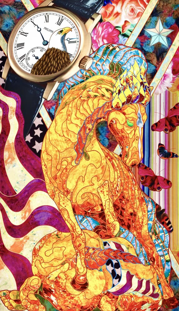 Patriotic Horse Collage