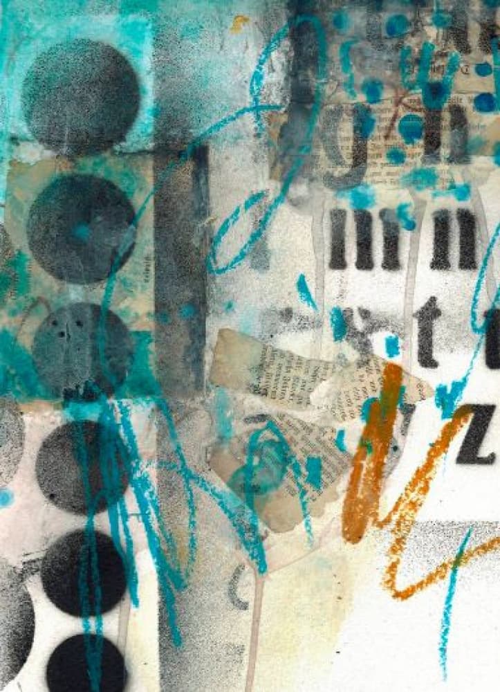 Abstract Graffiti Layers by Deb Chaney — canvas wall art