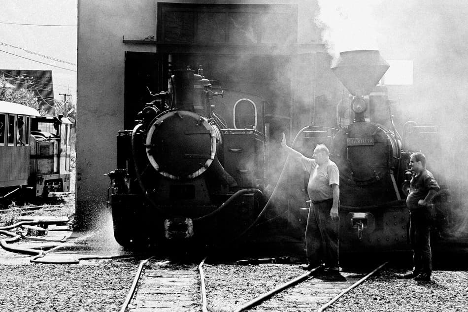 Working Steam Trains by S.C. — canvas wall art