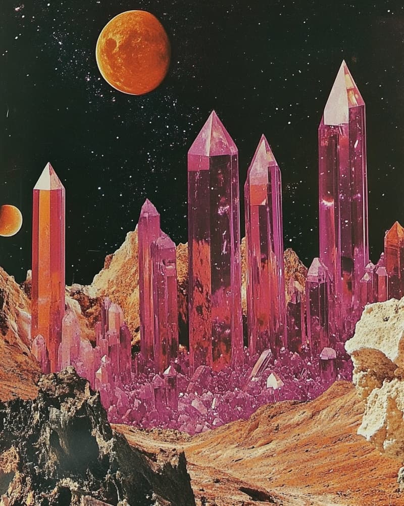 Crystal Collage by Samantha Hearn — canvas wall art