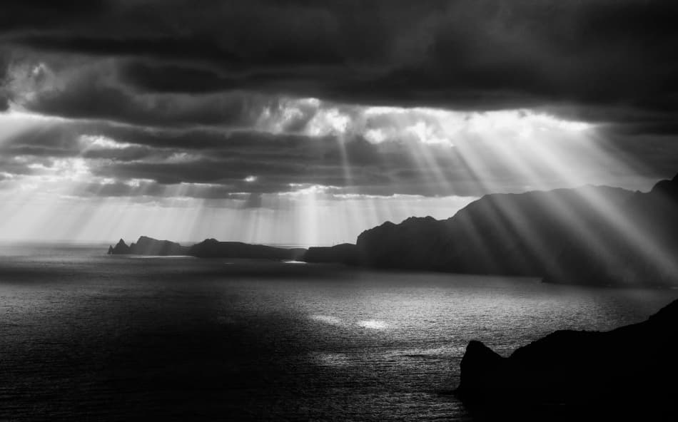Dramatic Ocean Light by ArtFiction (Andre Gehrmann) — canvas wall art