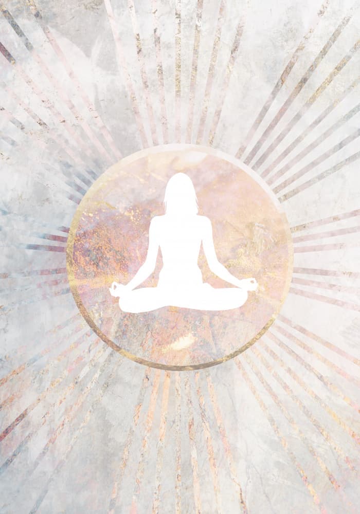 Zen Light Meditation by Sarah Manovski — canvas wall art