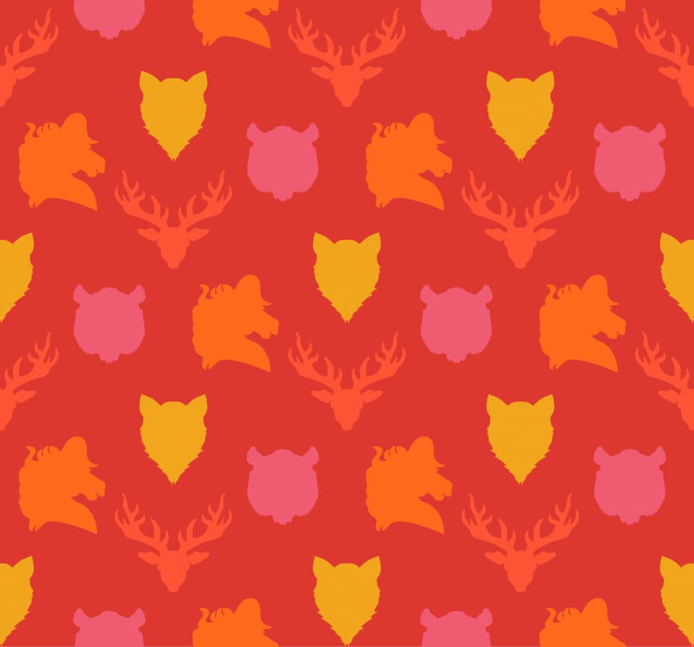 Rustic Animal Silhouettes by Marika Barsrsind — canvas wall art