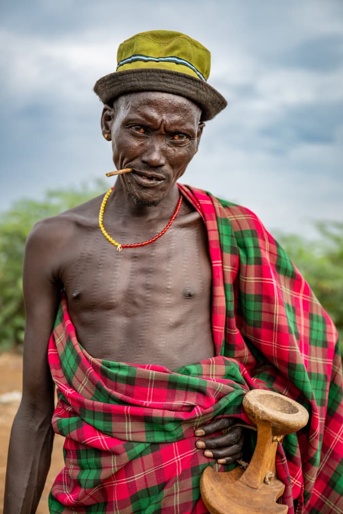 African Elder Portrait by Ilana Lam — canvas wall art